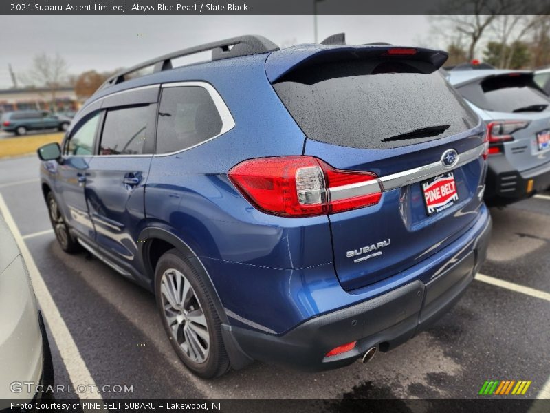 Abyss Blue Pearl / Slate Black 2021 Subaru Ascent Limited