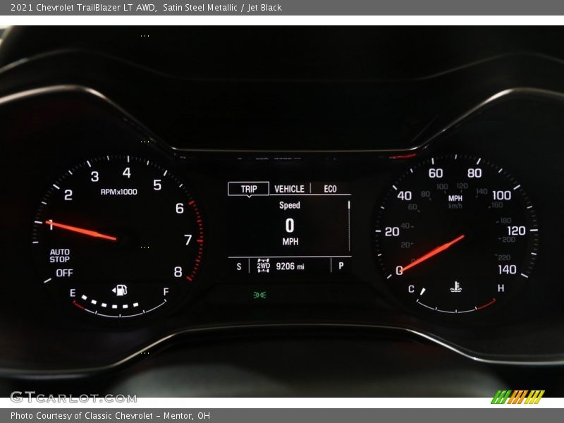 Satin Steel Metallic / Jet Black 2021 Chevrolet TrailBlazer LT AWD