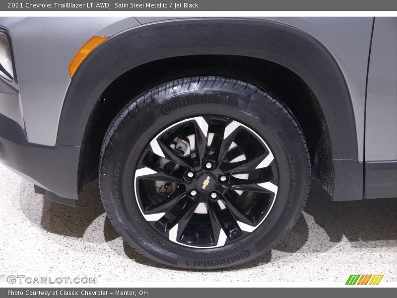 Satin Steel Metallic / Jet Black 2021 Chevrolet TrailBlazer LT AWD