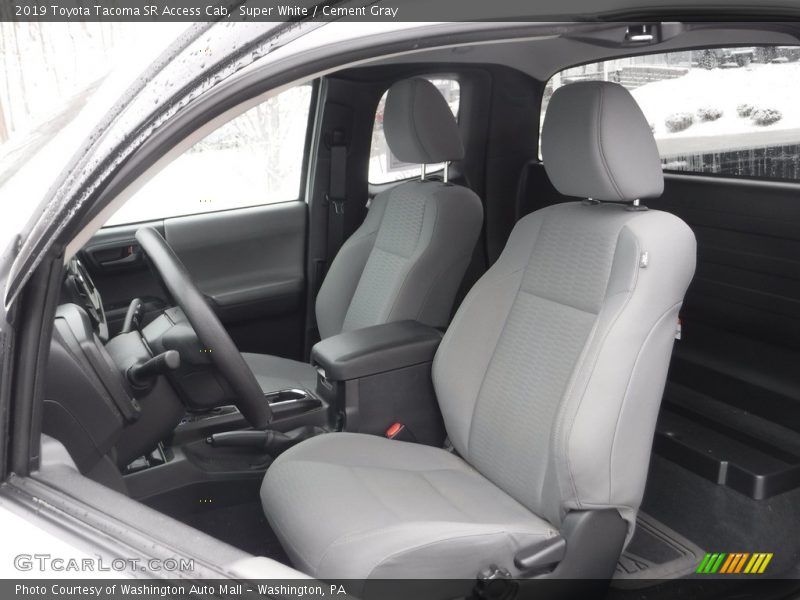 Super White / Cement Gray 2019 Toyota Tacoma SR Access Cab