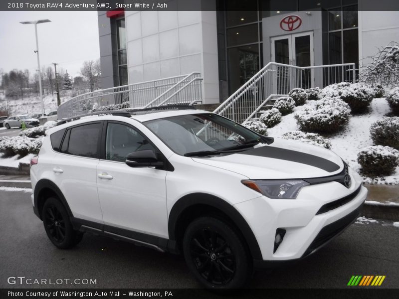 Super White / Ash 2018 Toyota RAV4 Adventure AWD