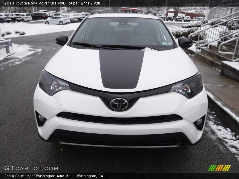 Super White / Ash 2018 Toyota RAV4 Adventure AWD