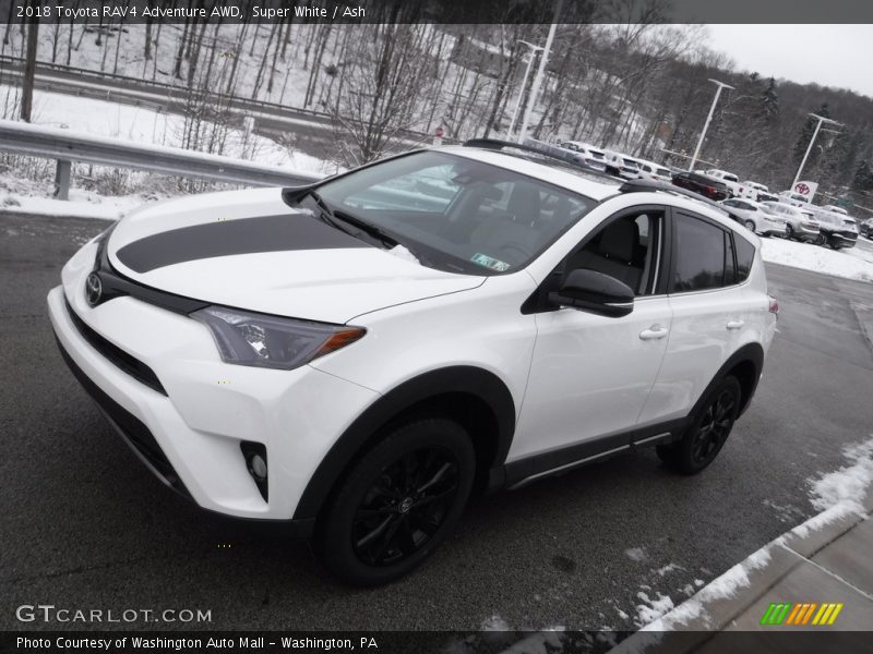 Super White / Ash 2018 Toyota RAV4 Adventure AWD