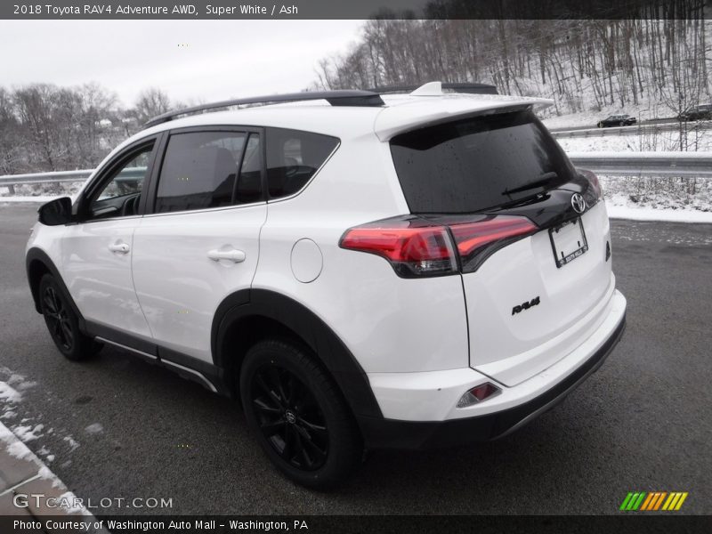 Super White / Ash 2018 Toyota RAV4 Adventure AWD