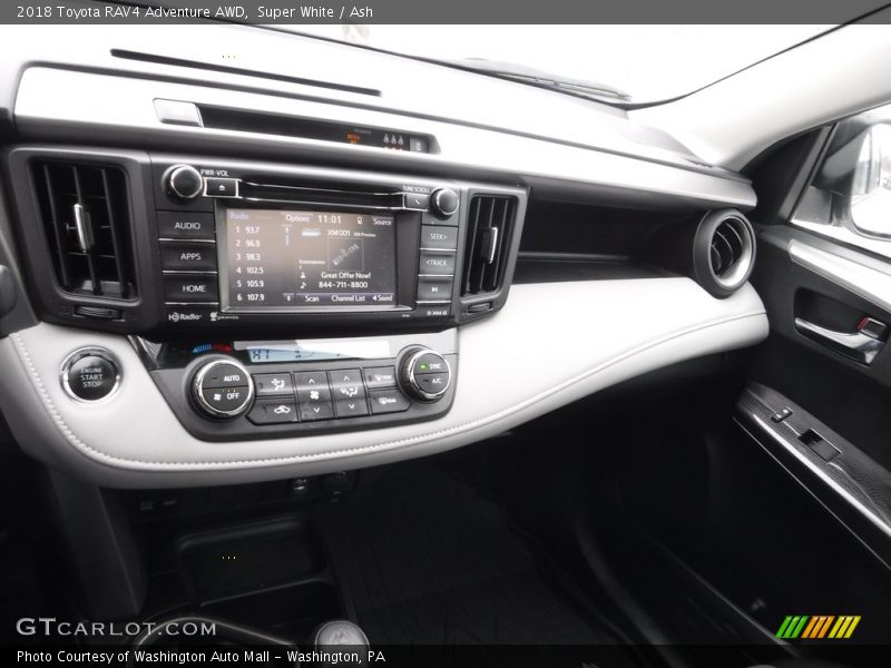 Super White / Ash 2018 Toyota RAV4 Adventure AWD