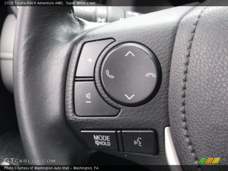 Super White / Ash 2018 Toyota RAV4 Adventure AWD
