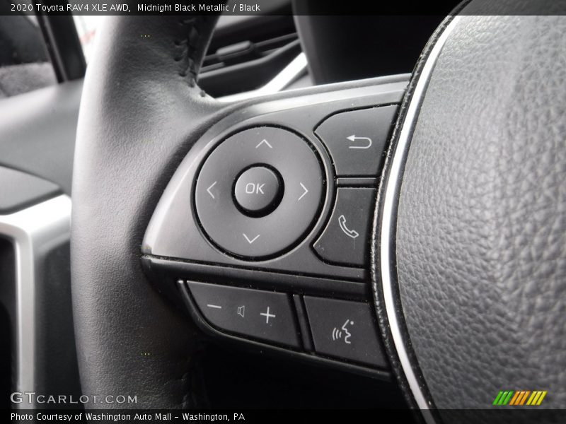 Midnight Black Metallic / Black 2020 Toyota RAV4 XLE AWD