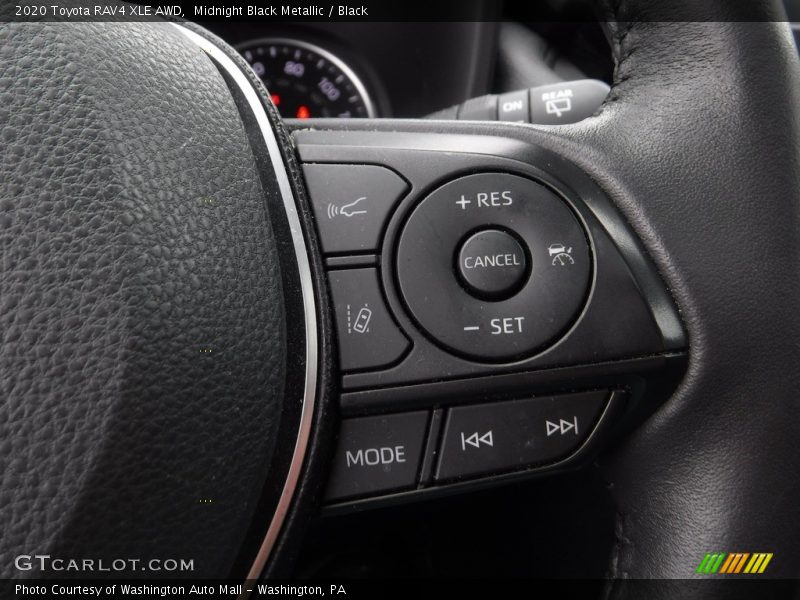 Midnight Black Metallic / Black 2020 Toyota RAV4 XLE AWD