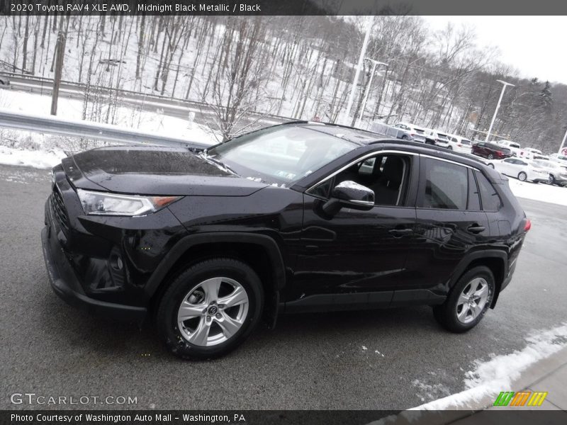 Midnight Black Metallic / Black 2020 Toyota RAV4 XLE AWD