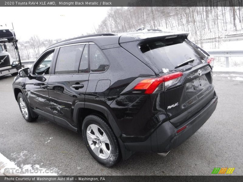 Midnight Black Metallic / Black 2020 Toyota RAV4 XLE AWD
