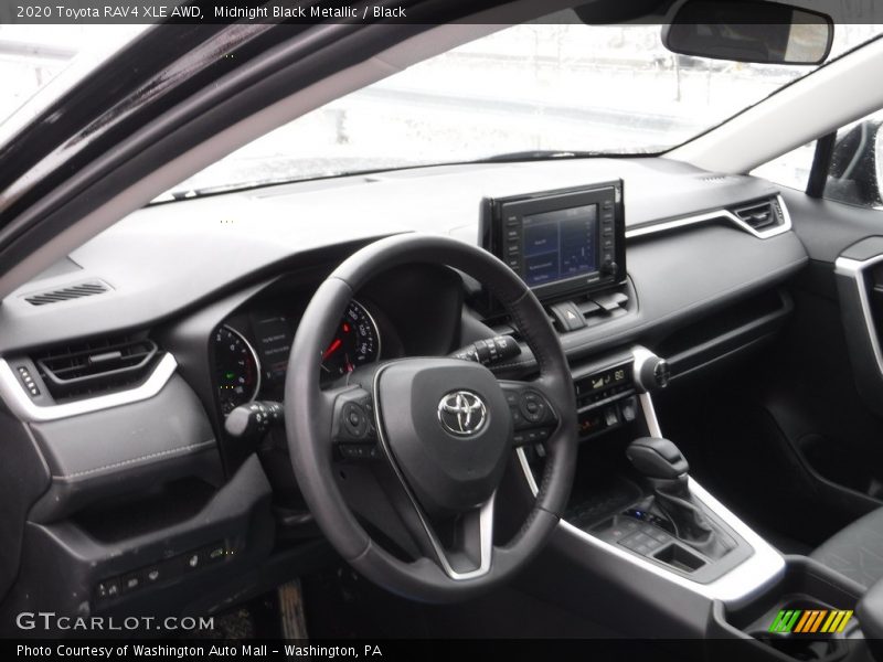 Midnight Black Metallic / Black 2020 Toyota RAV4 XLE AWD