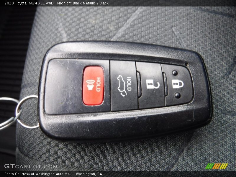 Midnight Black Metallic / Black 2020 Toyota RAV4 XLE AWD