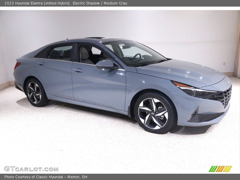 Electric Shadow / Medium Gray 2023 Hyundai Elantra Limited Hybrid