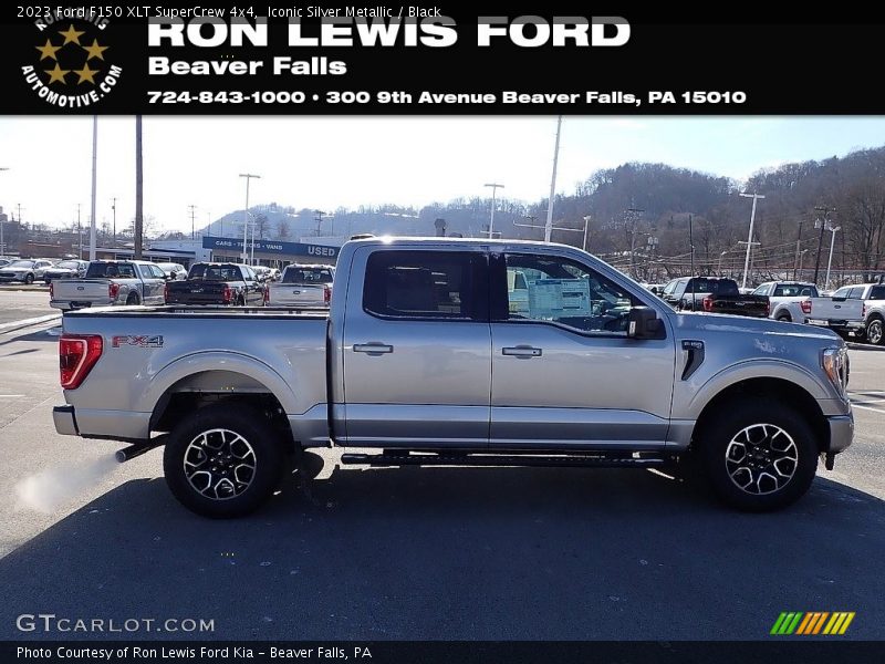 Iconic Silver Metallic / Black 2023 Ford F150 XLT SuperCrew 4x4