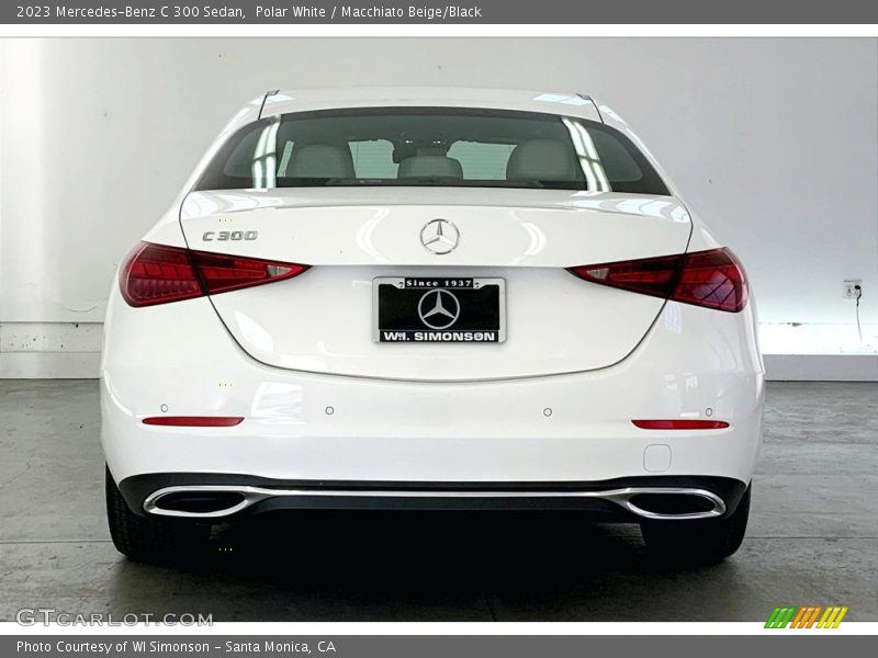 Polar White / Macchiato Beige/Black 2023 Mercedes-Benz C 300 Sedan