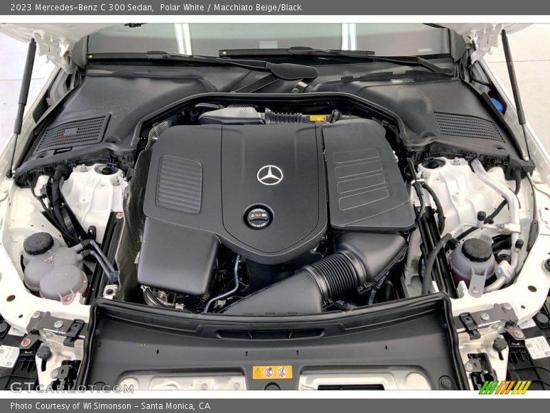 Polar White / Macchiato Beige/Black 2023 Mercedes-Benz C 300 Sedan