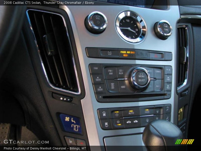 Thunder Gray Chromaflair / Ebony 2008 Cadillac CTS Sedan