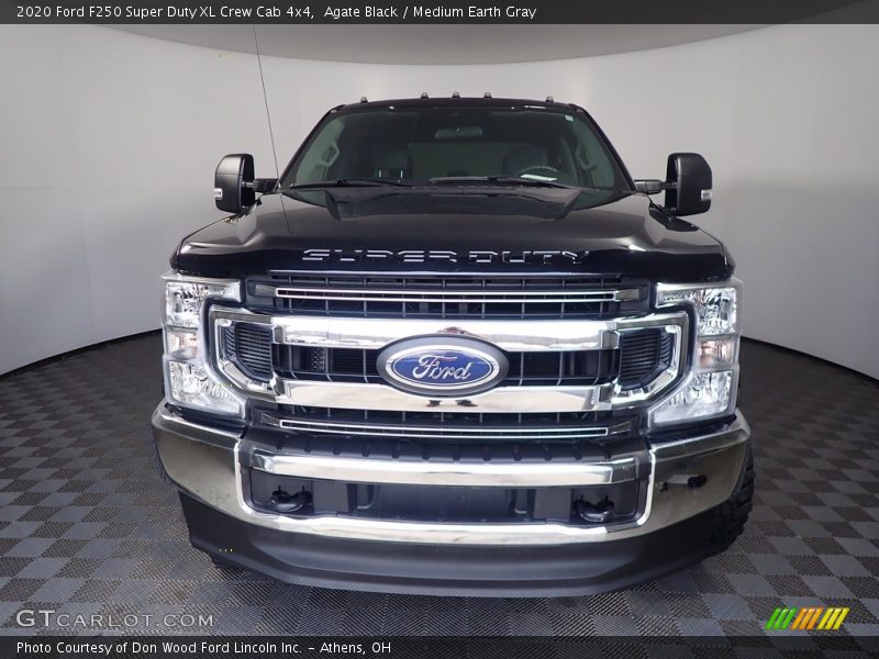 Agate Black / Medium Earth Gray 2020 Ford F250 Super Duty XL Crew Cab 4x4