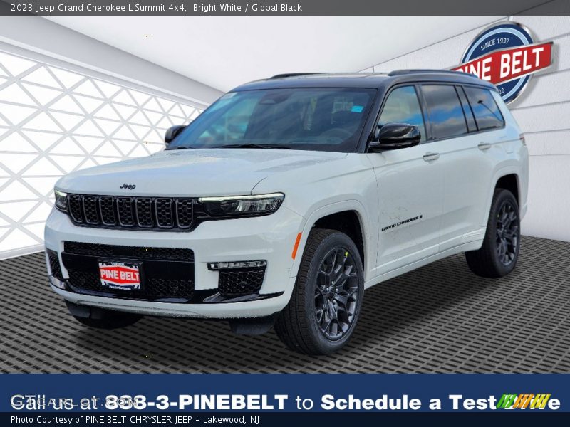 Bright White / Global Black 2023 Jeep Grand Cherokee L Summit 4x4