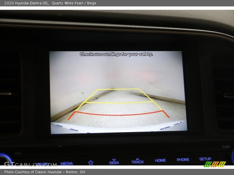 Quartz White Pearl / Beige 2020 Hyundai Elantra SEL