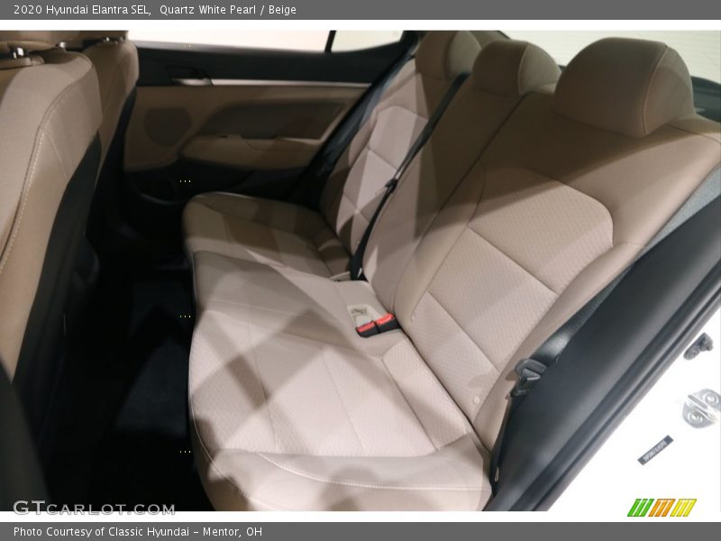 Quartz White Pearl / Beige 2020 Hyundai Elantra SEL