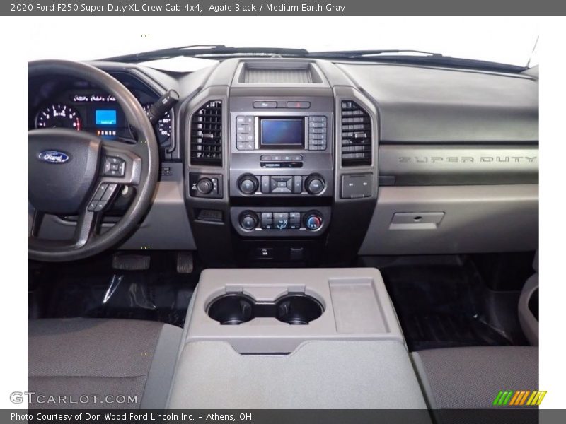 Agate Black / Medium Earth Gray 2020 Ford F250 Super Duty XL Crew Cab 4x4