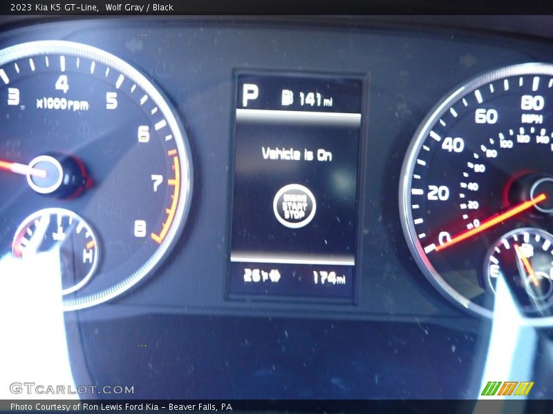 Wolf Gray / Black 2023 Kia K5 GT-Line