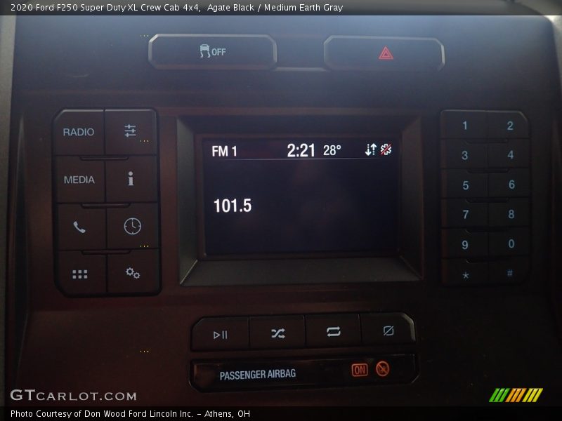 Agate Black / Medium Earth Gray 2020 Ford F250 Super Duty XL Crew Cab 4x4