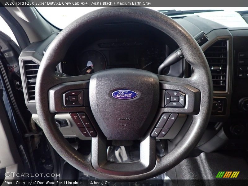Agate Black / Medium Earth Gray 2020 Ford F250 Super Duty XL Crew Cab 4x4