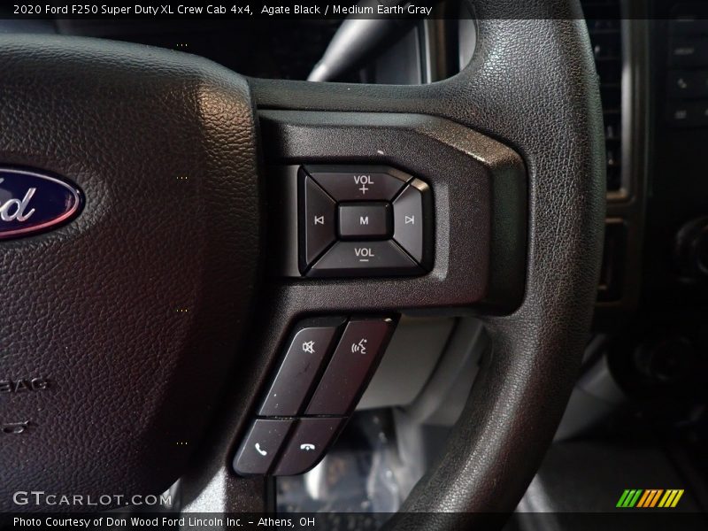 Agate Black / Medium Earth Gray 2020 Ford F250 Super Duty XL Crew Cab 4x4