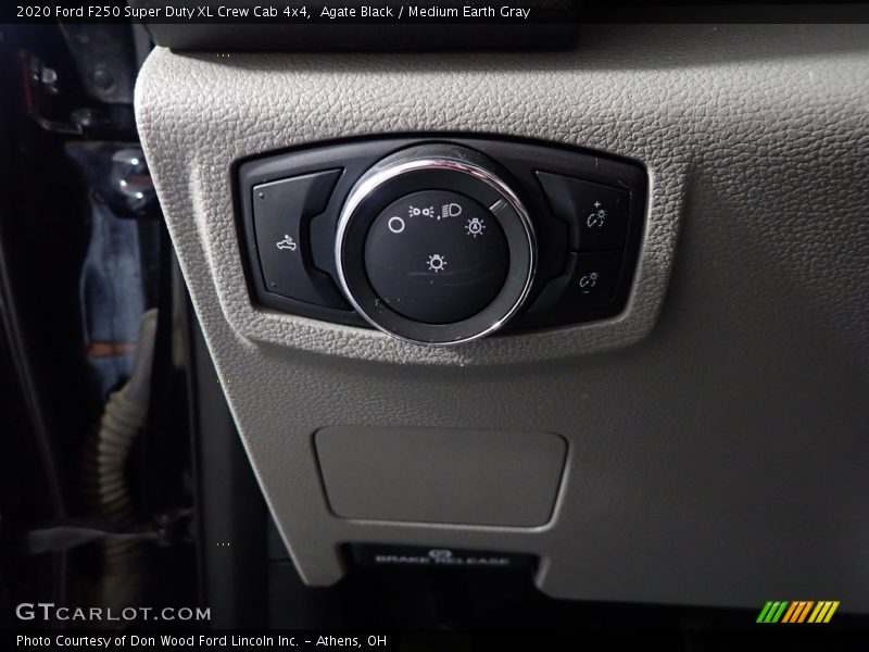 Agate Black / Medium Earth Gray 2020 Ford F250 Super Duty XL Crew Cab 4x4