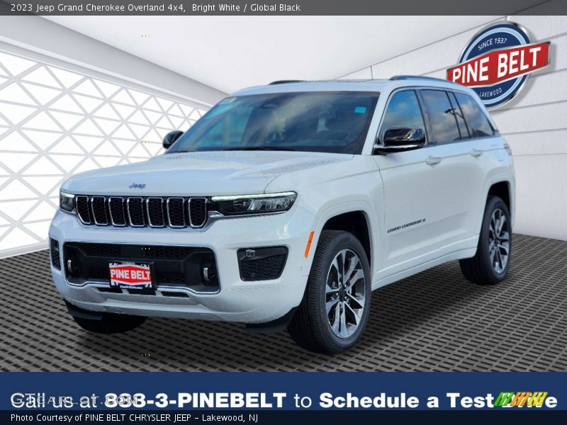 Bright White / Global Black 2023 Jeep Grand Cherokee Overland 4x4