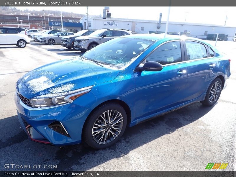 Sporty Blue / Black 2023 Kia Forte GT-Line