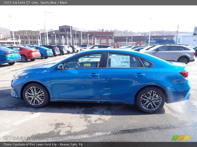 Sporty Blue / Black 2023 Kia Forte GT-Line