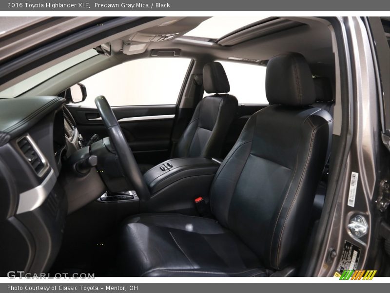 Predawn Gray Mica / Black 2016 Toyota Highlander XLE