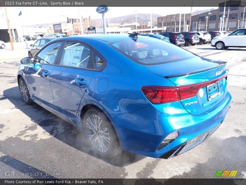 Sporty Blue / Black 2023 Kia Forte GT-Line