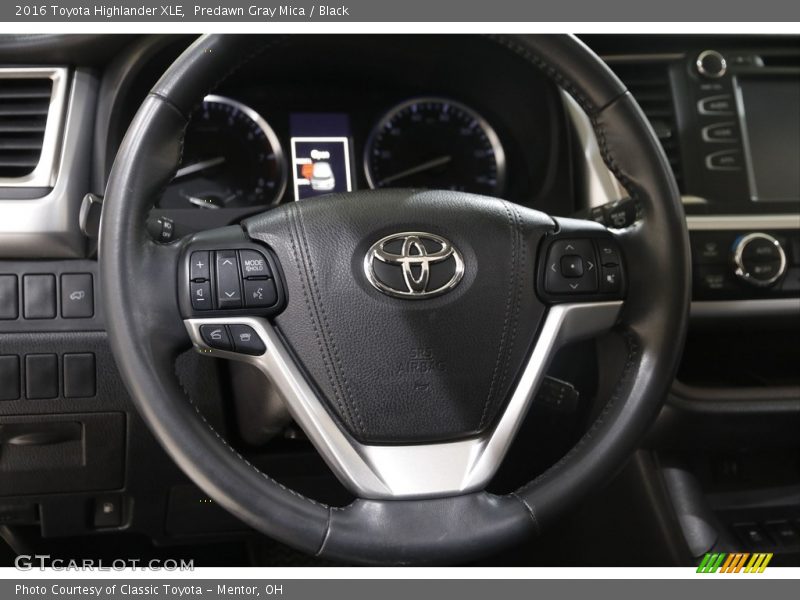 Predawn Gray Mica / Black 2016 Toyota Highlander XLE