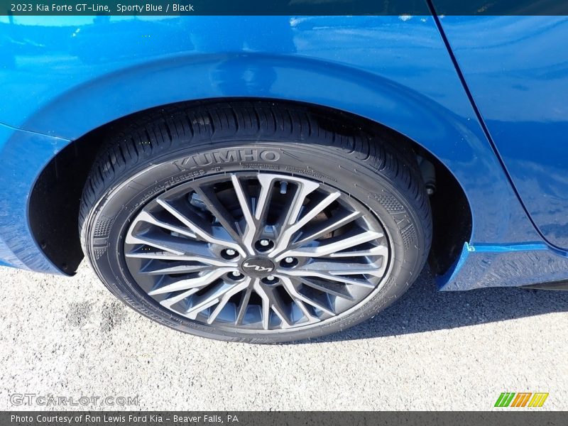 Sporty Blue / Black 2023 Kia Forte GT-Line