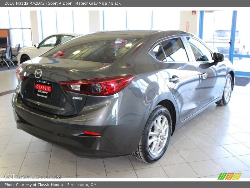 Meteor Gray Mica / Black 2016 Mazda MAZDA3 i Sport 4 Door