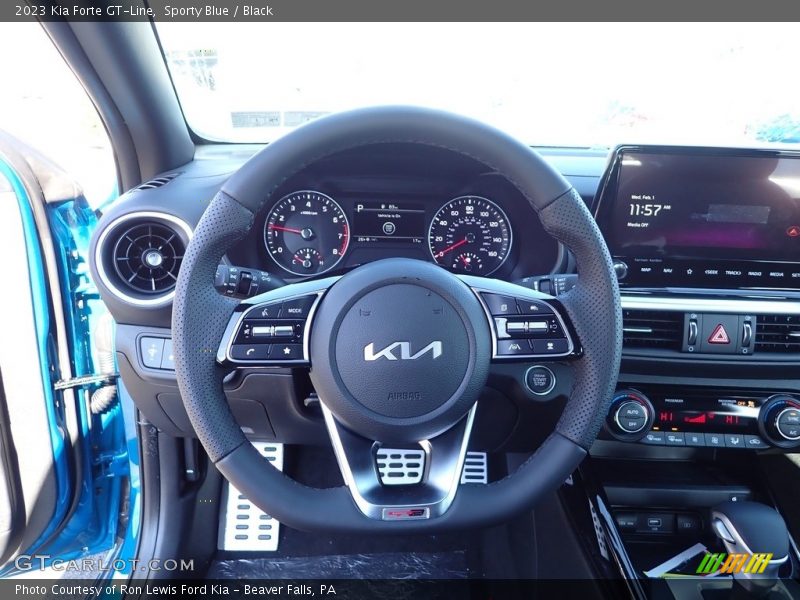 Sporty Blue / Black 2023 Kia Forte GT-Line