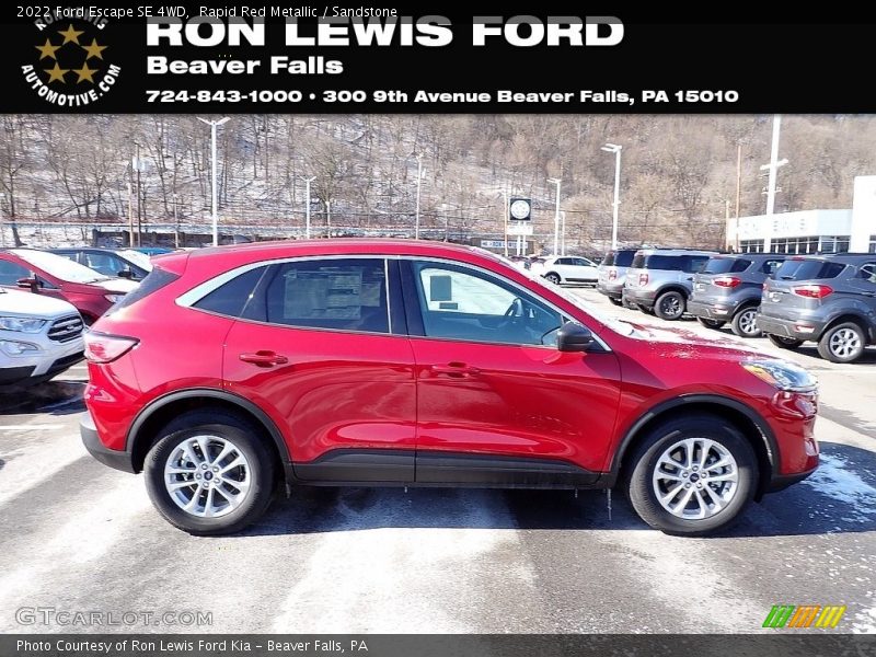 Rapid Red Metallic / Sandstone 2022 Ford Escape SE 4WD