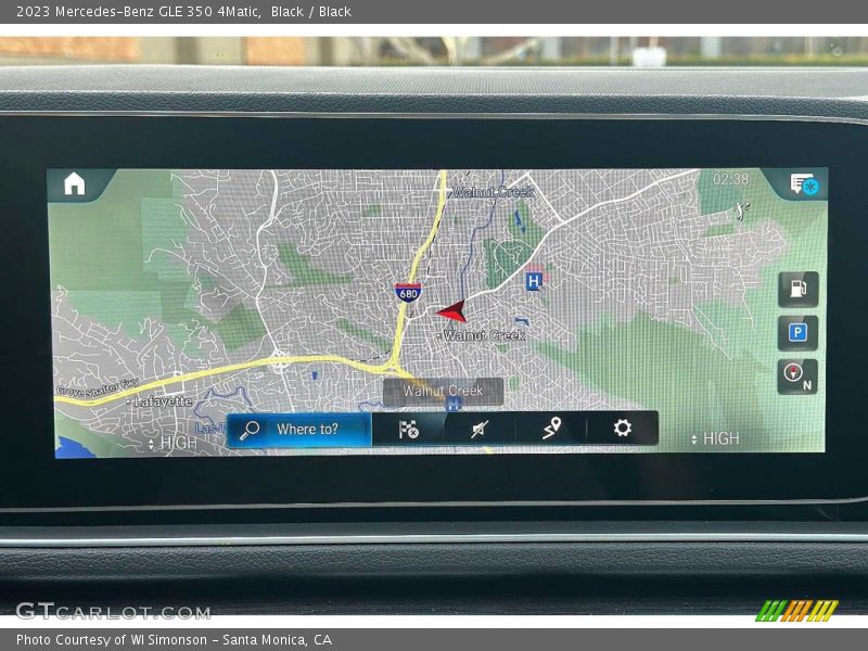 Navigation of 2023 GLE 350 4Matic