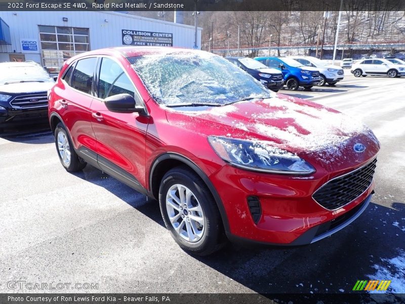 Rapid Red Metallic / Sandstone 2022 Ford Escape SE 4WD