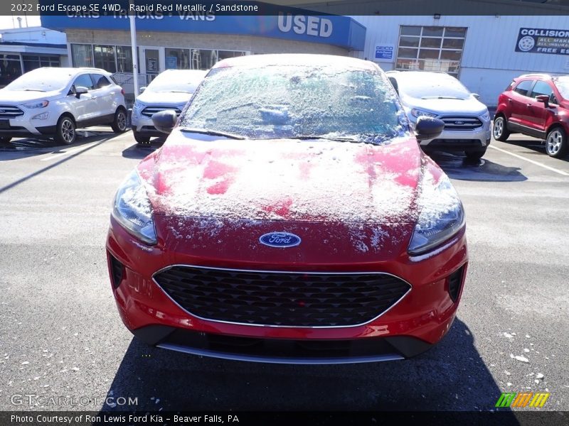 Rapid Red Metallic / Sandstone 2022 Ford Escape SE 4WD