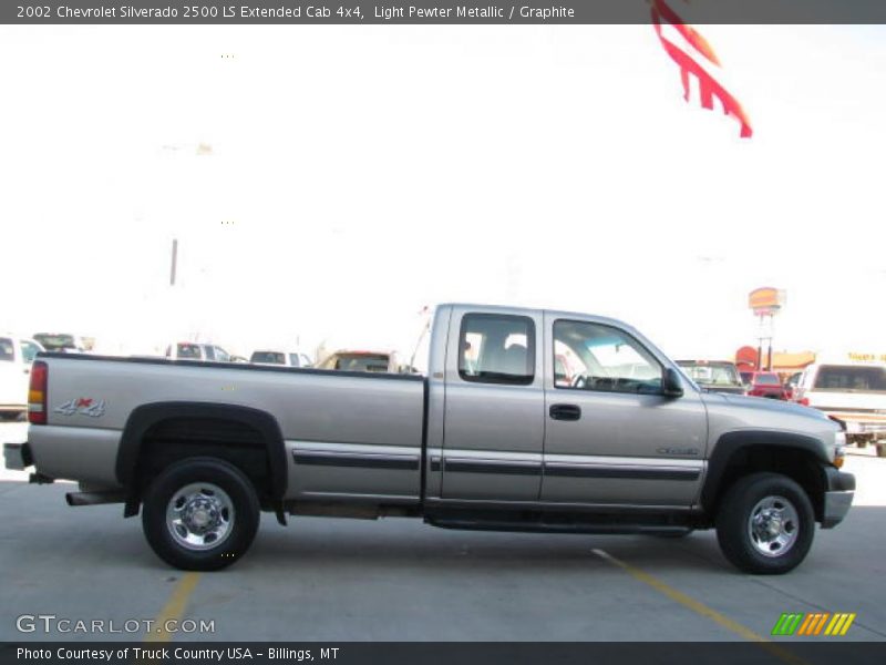 Light Pewter Metallic / Graphite 2002 Chevrolet Silverado 2500 LS Extended Cab 4x4