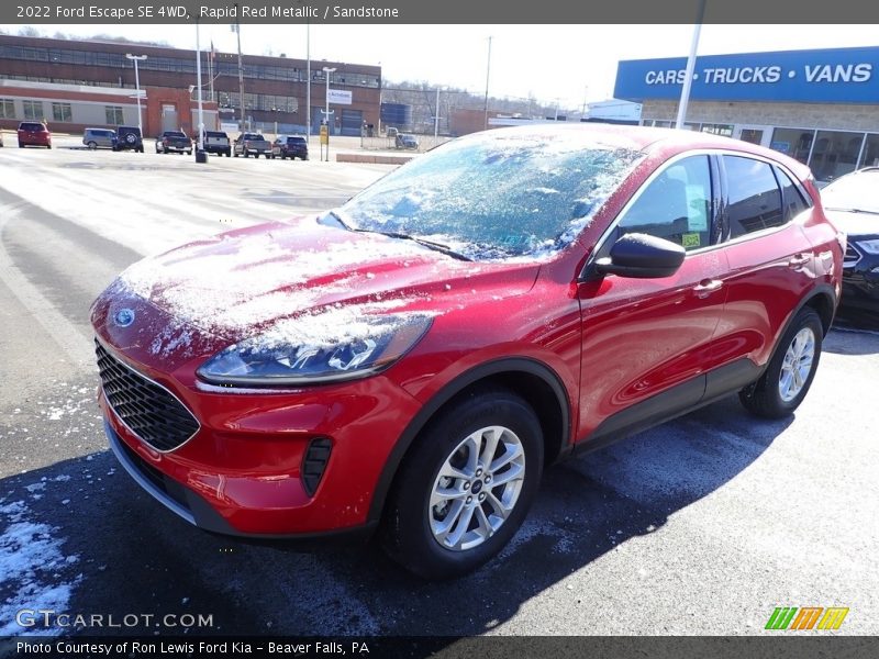 Rapid Red Metallic / Sandstone 2022 Ford Escape SE 4WD