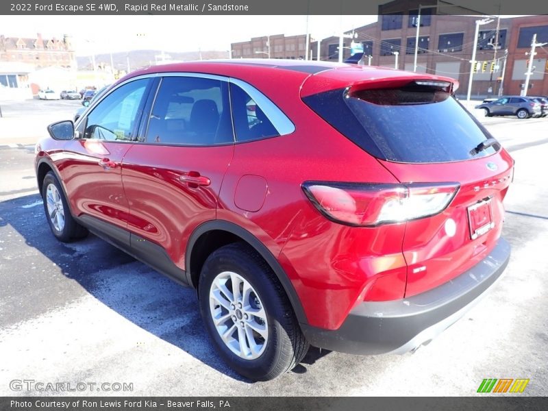Rapid Red Metallic / Sandstone 2022 Ford Escape SE 4WD