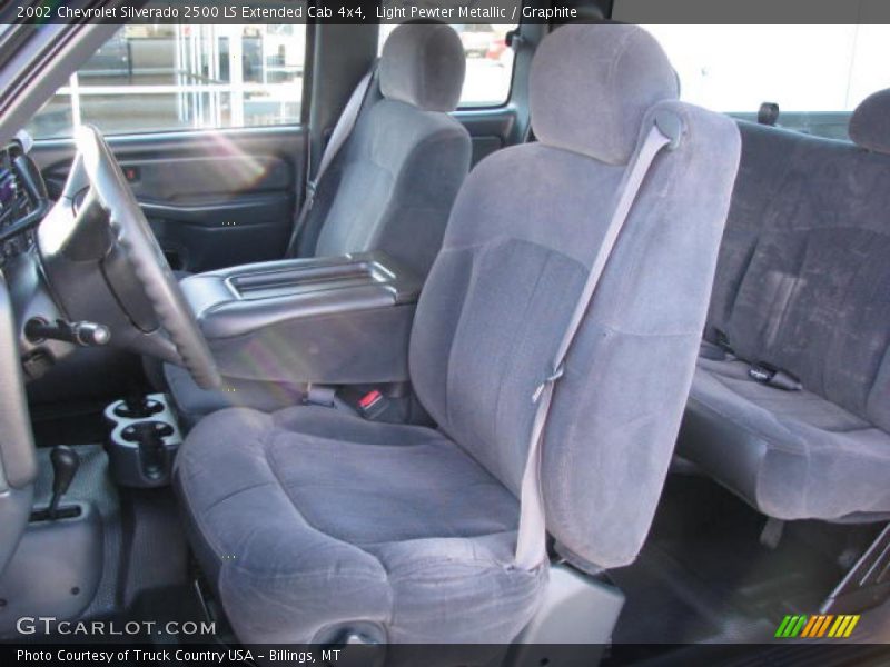 Light Pewter Metallic / Graphite 2002 Chevrolet Silverado 2500 LS Extended Cab 4x4