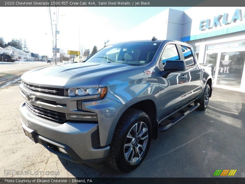 Satin Steel Metallic / Jet Black 2020 Chevrolet Silverado 1500 RST Crew Cab 4x4