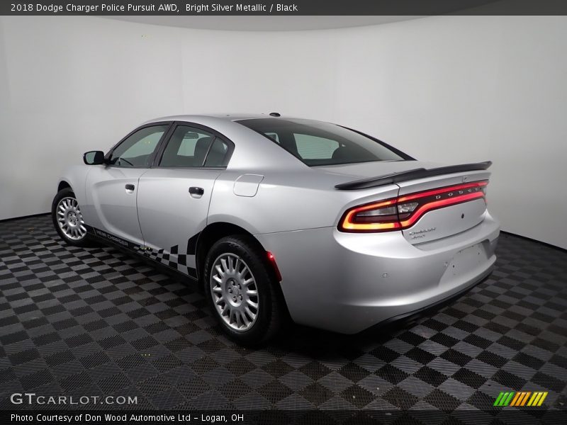 Bright Silver Metallic / Black 2018 Dodge Charger Police Pursuit AWD